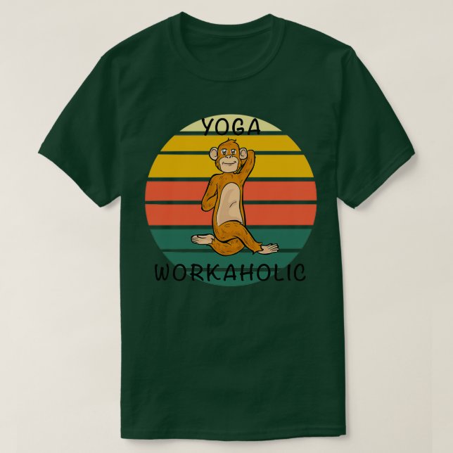 Camiseta Clase de Meditación YOGA WORKAHOLIC Clase G (Diseño del anverso)