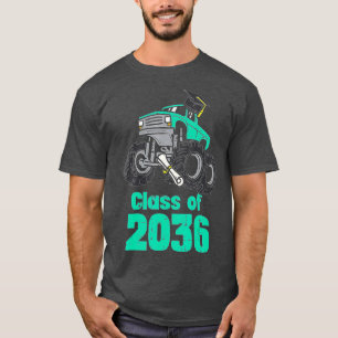 Camiseta Clase De Monster Truck 2036 Primer Día Crecer Wi