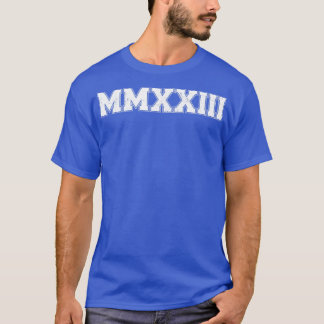 Camiseta Clase de números romanos de 2023 para graduados su