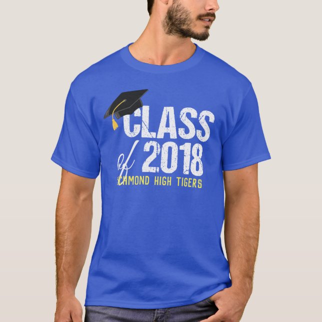 Camiseta Clase de Personalizado de Graduación Superior de 2 (Anverso)