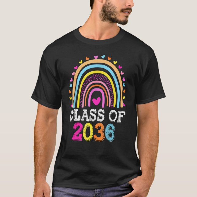 Camiseta Clase De Preescolar Rainbow Kindergarten Gradu 203 (Anverso)