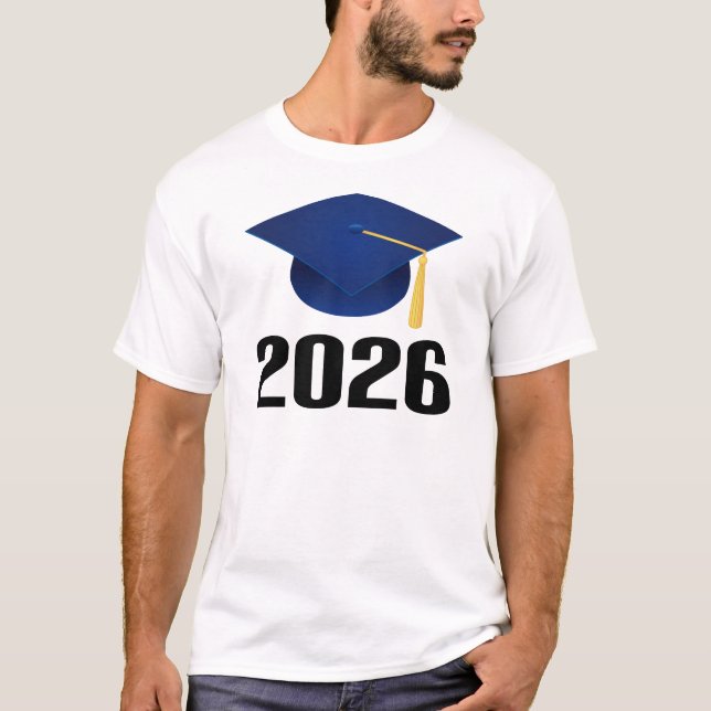 Camiseta Clase de regalo graduado del gorra 2026 (Anverso)
