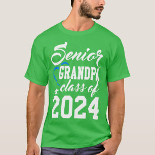 Camiseta Clase de Regalos de Abuelo Senior de 2024 Funny Se