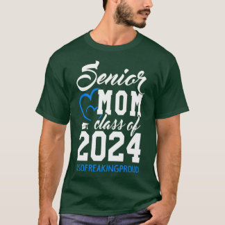 Camiseta Clase de Regalos Senior 2024 Divertida Senior Mom 
