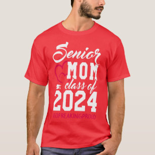 Camiseta Clase de Regalos Senior 2024 Divertida Senior Mom 