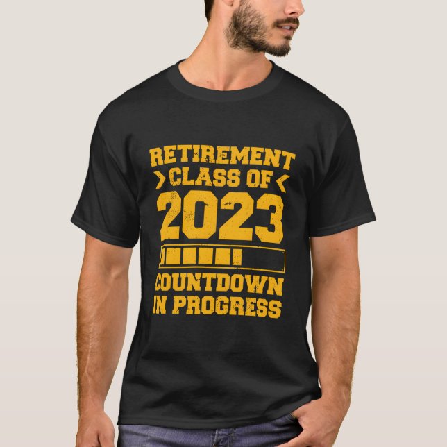 Camiseta Clase de Retiro 2023 Cuenta Regresiva en Progreso (Anverso)