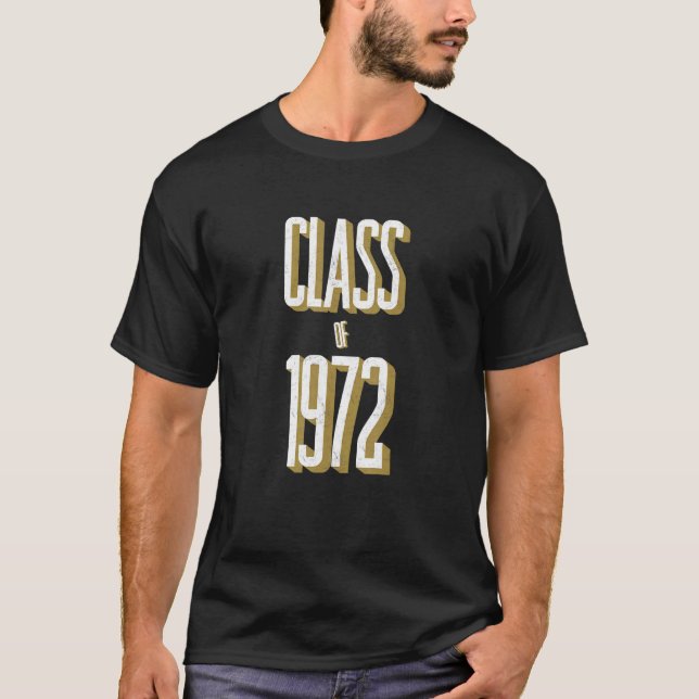 Camiseta Clase De Reunión De Secundaria De 1972 (Anverso)