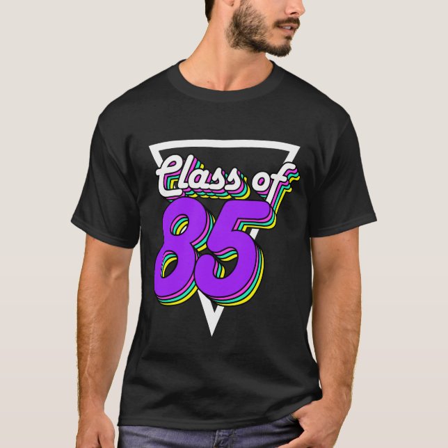 Camiseta Clase de Reunión de secundaria de 1985 85 34 años  (Anverso)