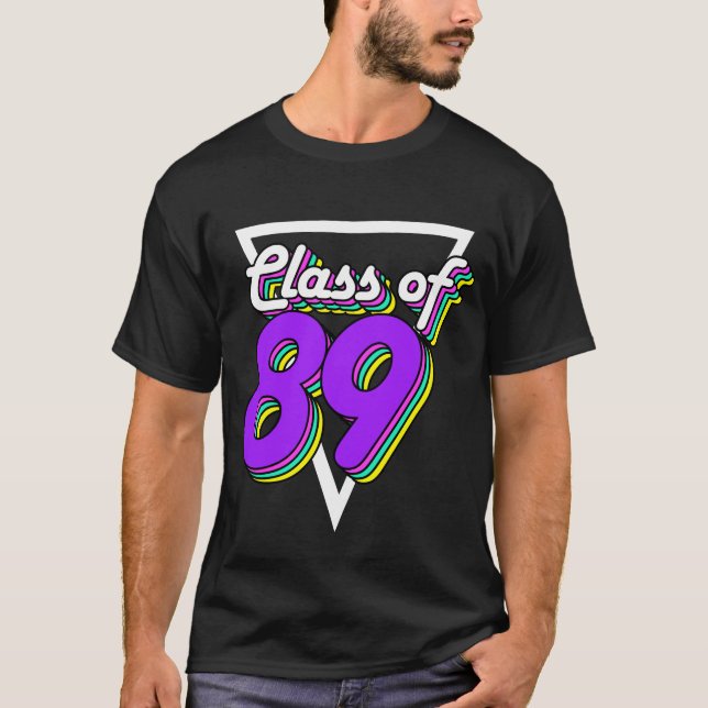 Camiseta Clase de Reunión de secundaria de 1989 89 30 años  (Anverso)