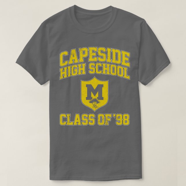Camiseta Clase de secundaria Capside de 98 Dawsons Creek (Diseño del anverso)
