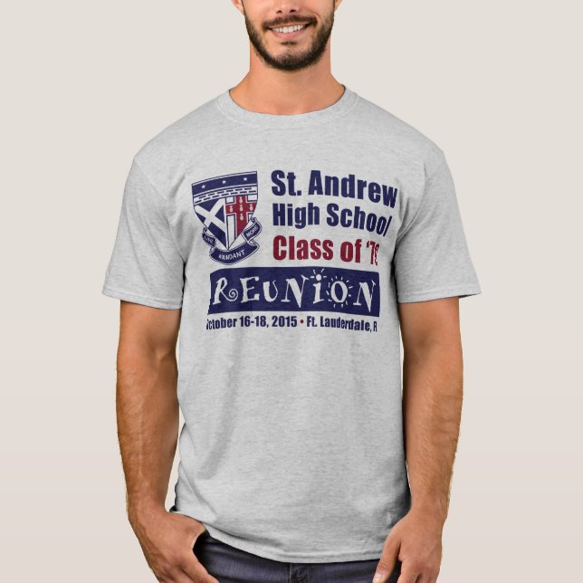 Camiseta Clase de secundaria de St Andrew de la reunión (Anverso)