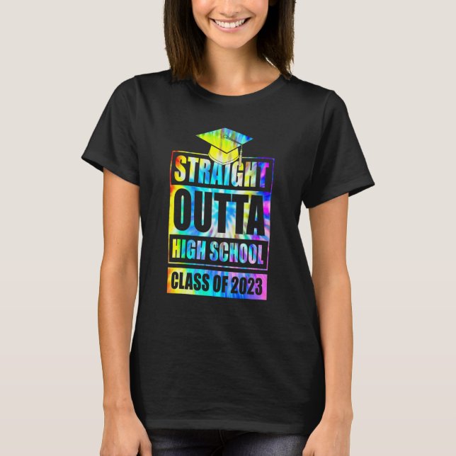 Camiseta Clase De Secundaria Directa De 2023 Grad (Anverso)
