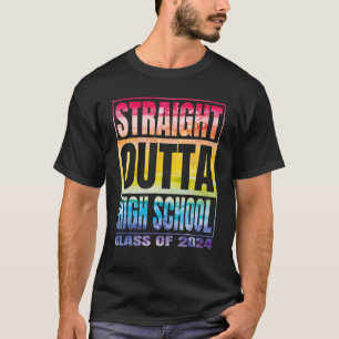 Camiseta Clase De Secundaria Directa Saliente De 2024 Gradu