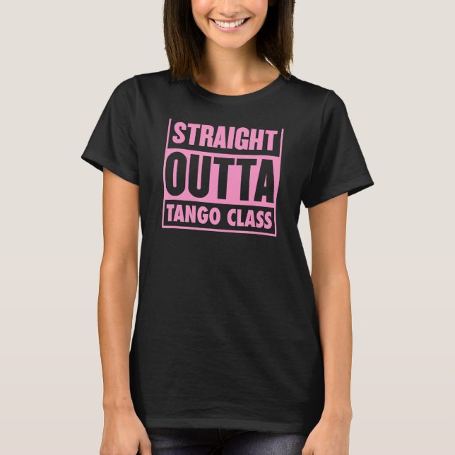 Camiseta Clase de Tango Directo Saliente Graduación de Prof (Anverso)