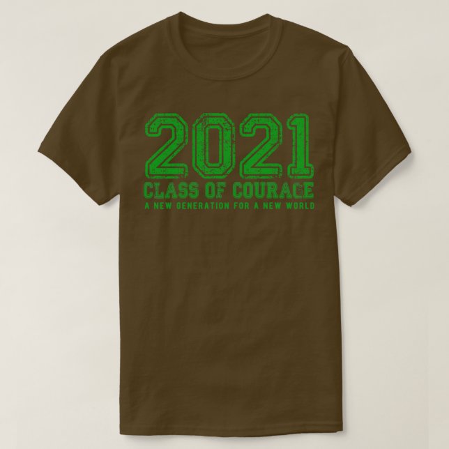Camiseta Clase de valor en verde 2021 (Diseño del anverso)