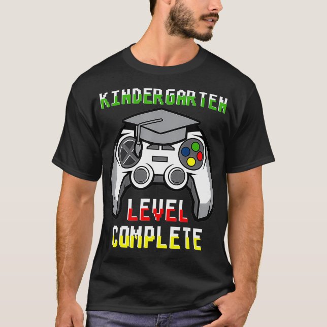Camiseta Clase De Videojuego Para Niños De Nivel De Jardín  (Anverso)