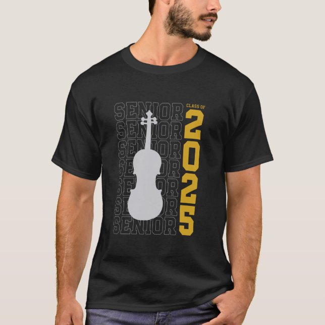 Camiseta Clase de Viola de Violín Senior 2025 para Violinis (Anverso)
