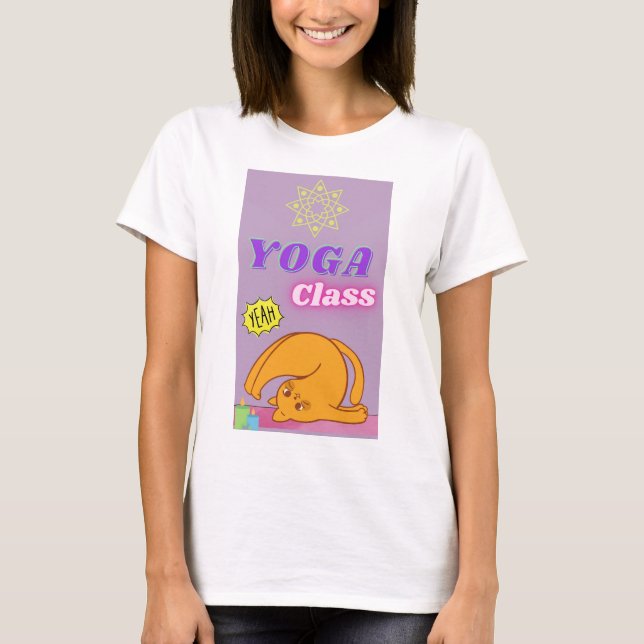 Camiseta clase de yoga (Anverso)