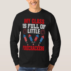 Camiseta Clase del 4 de julio llena de petardos patrióticos