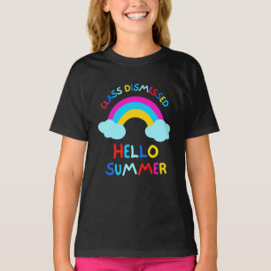 Camiseta Clase descartada Hola escuela verano de último día