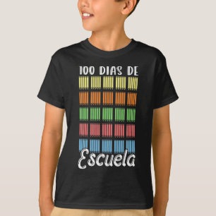 Camiseta Clase Dias De Escuela 100 Días De Alumno Escolar