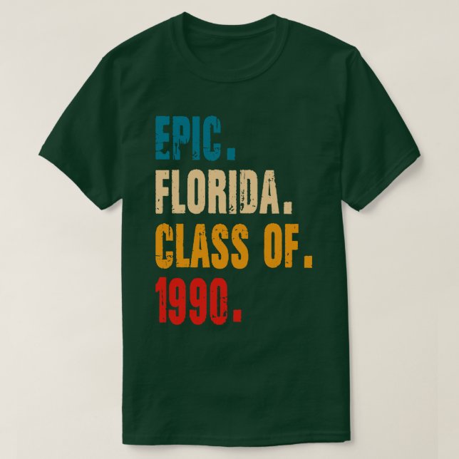 CAMISETA CLASE ÉPICA DE FLORIDA DE 1990 (Diseño del anverso)