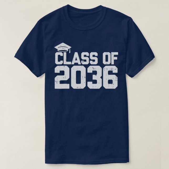 Camiseta Clase Escolar De 2036 Crecer Con El Espacio De Hue (Diseño del anverso)