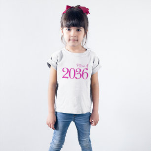 Camiseta Clase Escolar Rosa Minimalista