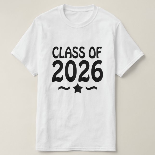 Camiseta Clase Estrella de 2026 Graduación (Diseño del anverso)