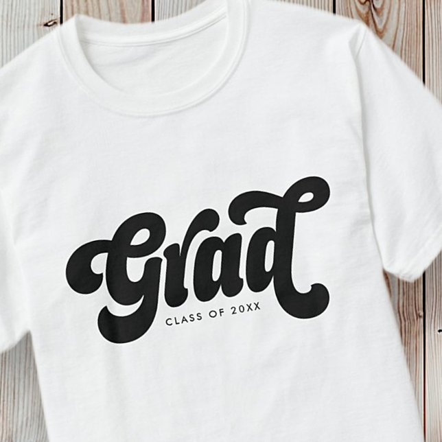 Camiseta Clase Grad de 20XX Retro Vintage Simple (Subido por el creador)