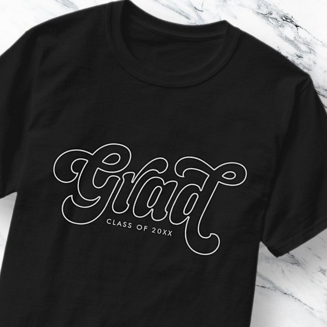 Camiseta Clase Grad de 20XX Retro Vintage Simple (Subido por el creador)