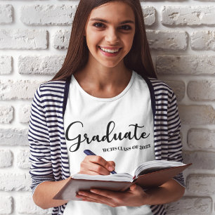 Camiseta Clase Graduada De Script Simple