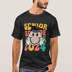 Camiseta Clase Groovy Senior 2024 De 2024 Graduado Hippie H