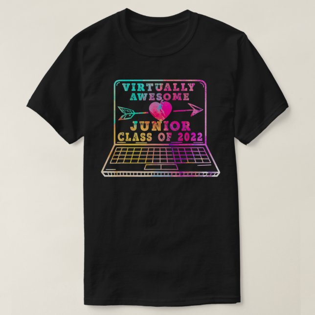 Camiseta Clase Junior de Aprendizaje virtual 2022 de vuelta (Diseño del anverso)