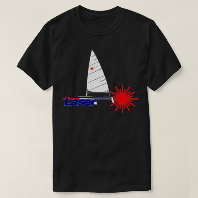 Camiseta Clase láser Bestseller Dinghe láser (Diseño del anverso)