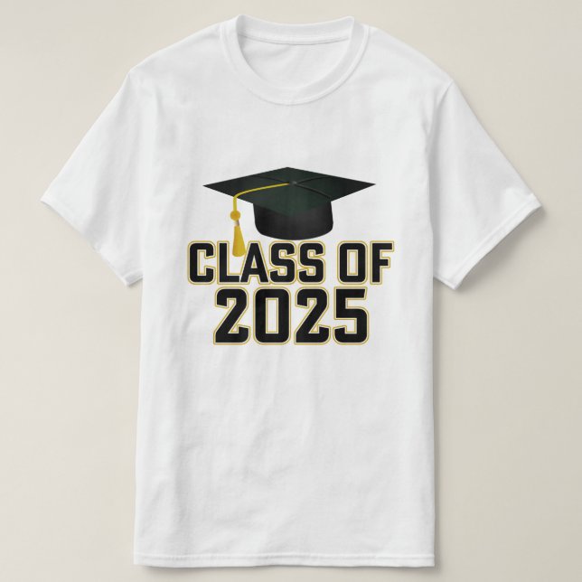 Camiseta Clase Letterman de 2025 Graduación (Diseño del anverso)