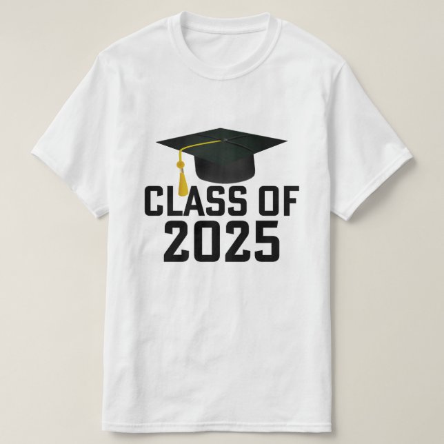 Camiseta Clase Letterman de 2025 Graduación (Diseño del anverso)