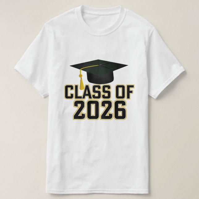 Camiseta Clase Letterman de 2026 Graduación (Diseño del anverso)