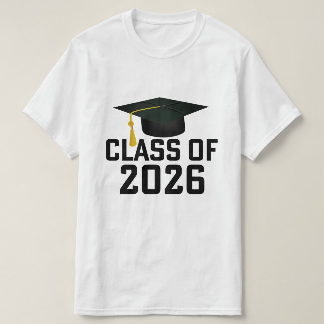 Camiseta Clase Letterman de 2026 Graduación (Diseño del anverso)