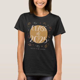 Camiseta Clase manuscrita de personalizado Cute Confetti de