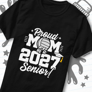 Camiseta Clase mayor de 2027 Graduada de Voleibol Mamá Orgu