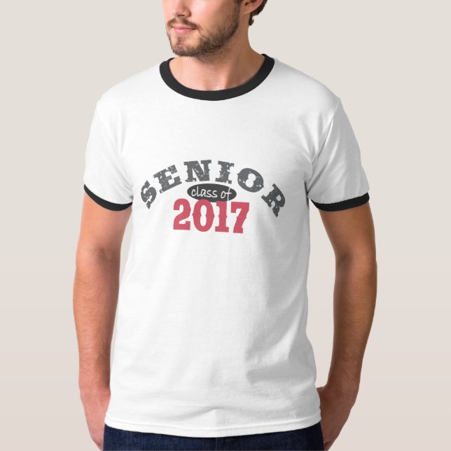 Camiseta Clase mayor del rojo 2017 (Anverso)