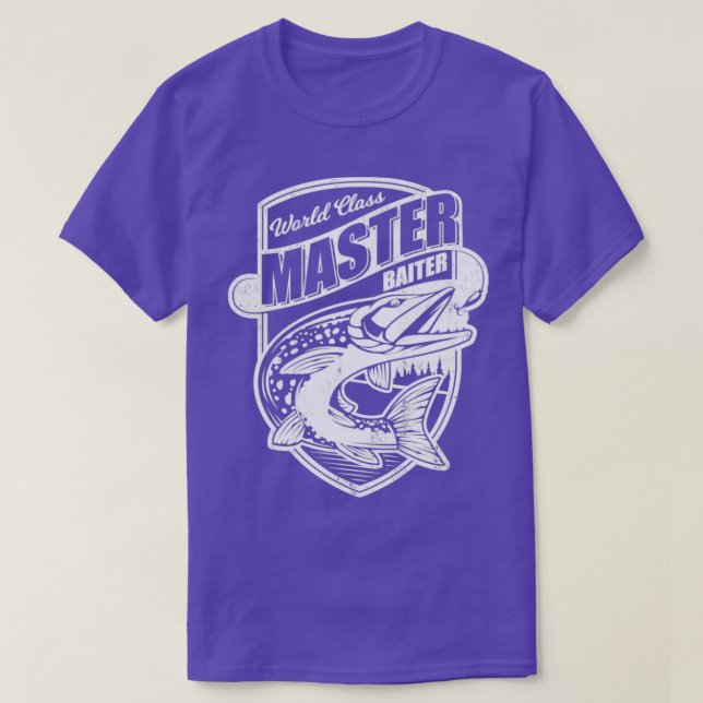 Camiseta Clase Mundial Master Baiter Funny Fish Novedad Dad (Diseño del anverso)