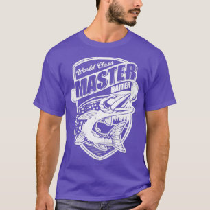 Camiseta Clase Mundial Master Baiter Funny Fish Novedad Dad