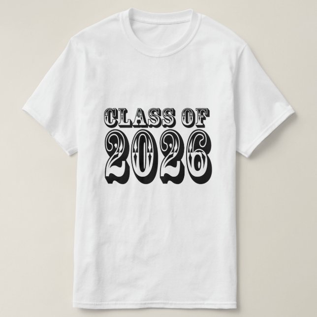 Camiseta Clase Occidental de Graduación 2026 (Diseño del anverso)