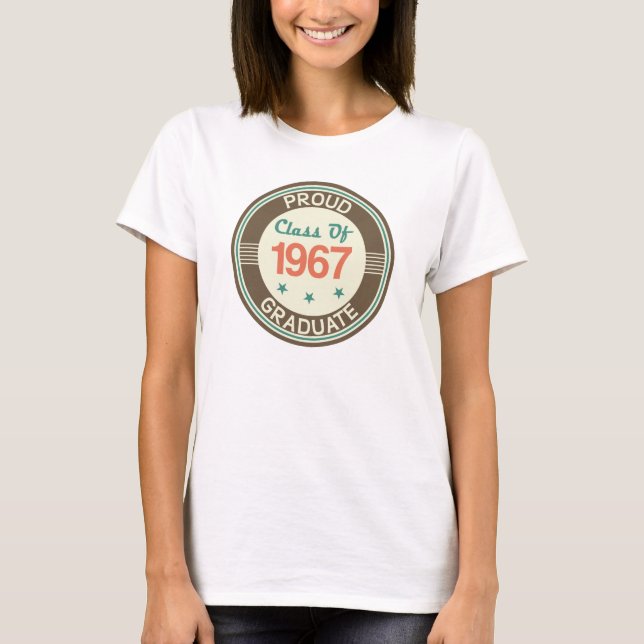 Camiseta Clase orgullosa del graduado 1967 (Anverso)