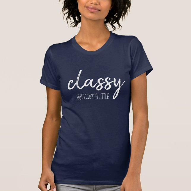 CAMISETA CLASE, PERO ME QUEDO UN POCO (Anverso)