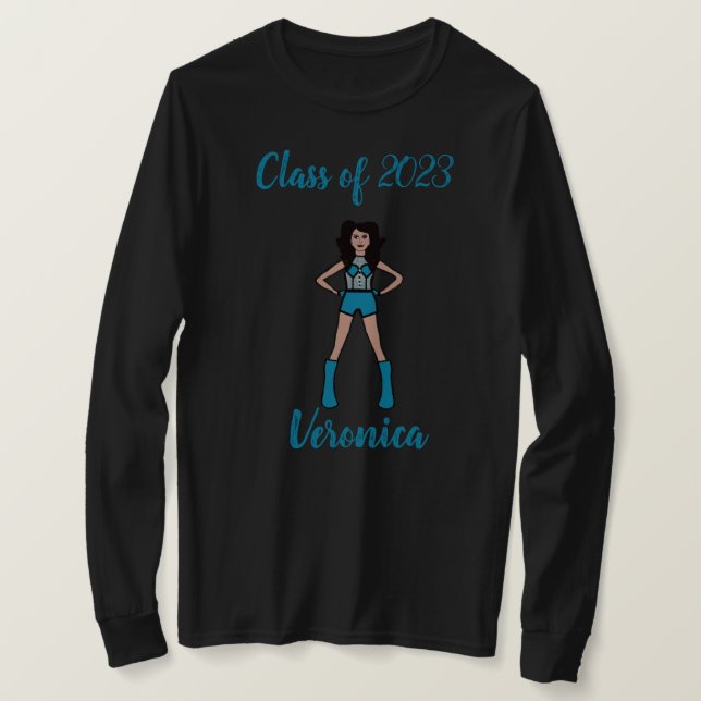 Camiseta Clase personalizada de Majorette Shirt Teal (Anverso del diseño)
