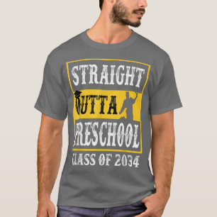 Camiseta Clase Preescolar Directa De 2034 Crecer Con M