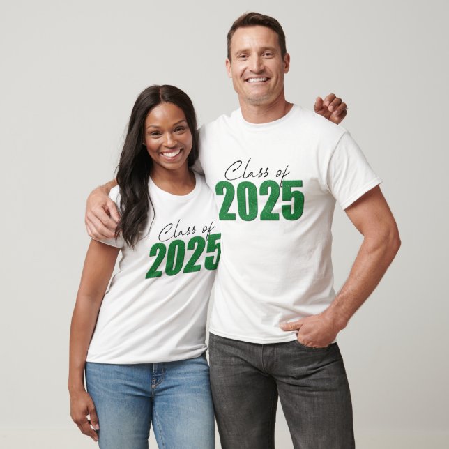 Camiseta Clase Purpurina verde de 2025 (Unisexo)